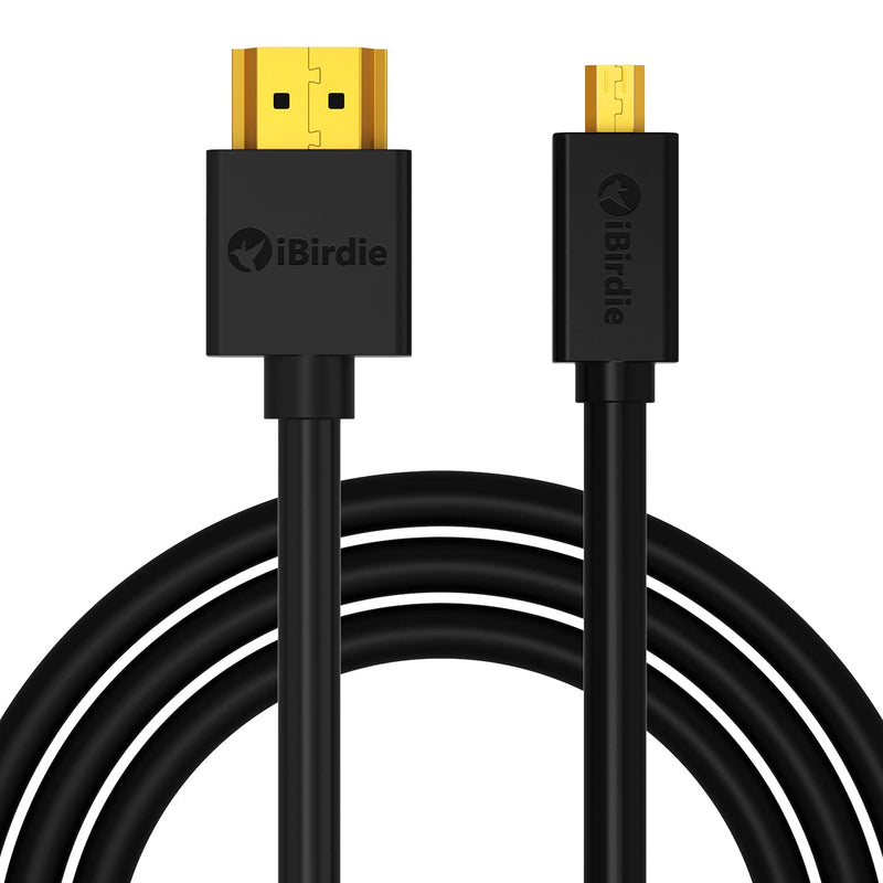 Micro Hdmi To Hdmi Cable 6 Feet - High Speed 18Gbps Support 4K60 Hdr Arc Compa