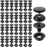 100 Pieces 15 Mm Fastener Snap Stainless Steel Snap Buttons Press Stud