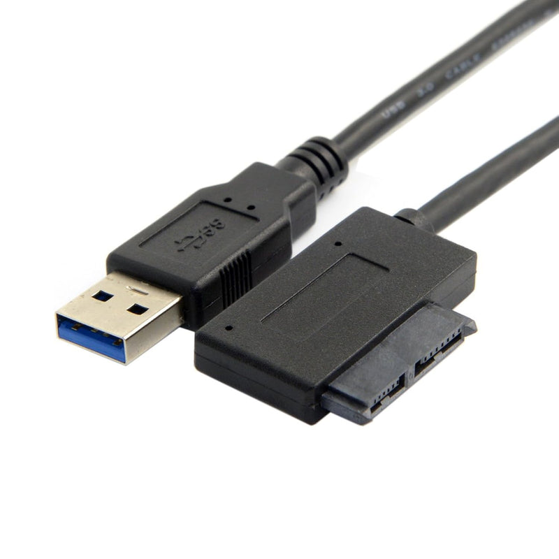 Cy Usb 3.0 To 7+6 13Pin Slimline Sata Cable Adapter For Laptop Cd Dvd Rom Opti