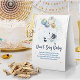 Don'T Say Baby Baby Shower Game, Outer Space Baby Shower Decoration, Astronaut Don'T Say Baby Sign, Fun Baby Shower Games, Clothespins For Baby Shower-Dsba12