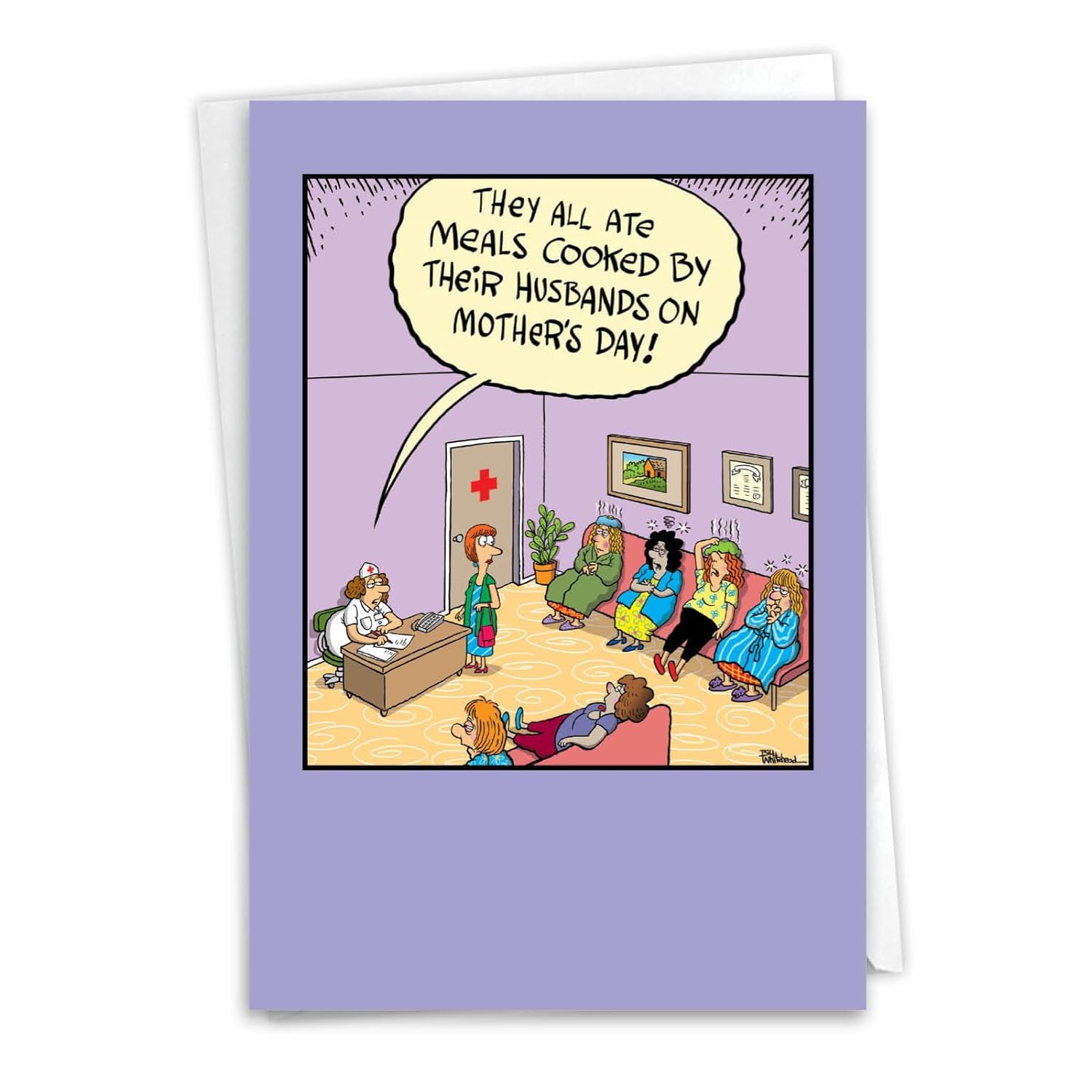 Mother'S Day Greeting Card With 5 X 7 Inch Envelope (1 Card) Mom Sick Mother'S Day C5254Mdg