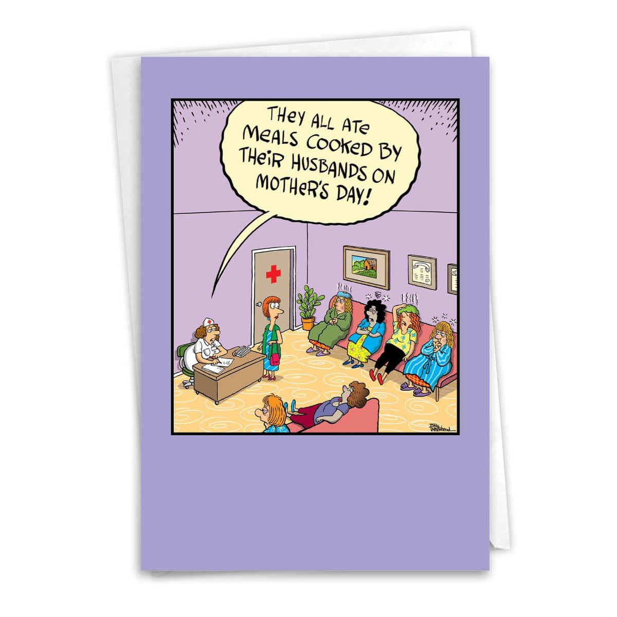 Mother'S Day Greeting Card With 5 X 7 Inch Envelope (1 Card) Mom Sick Mother'S Day C5254Mdg