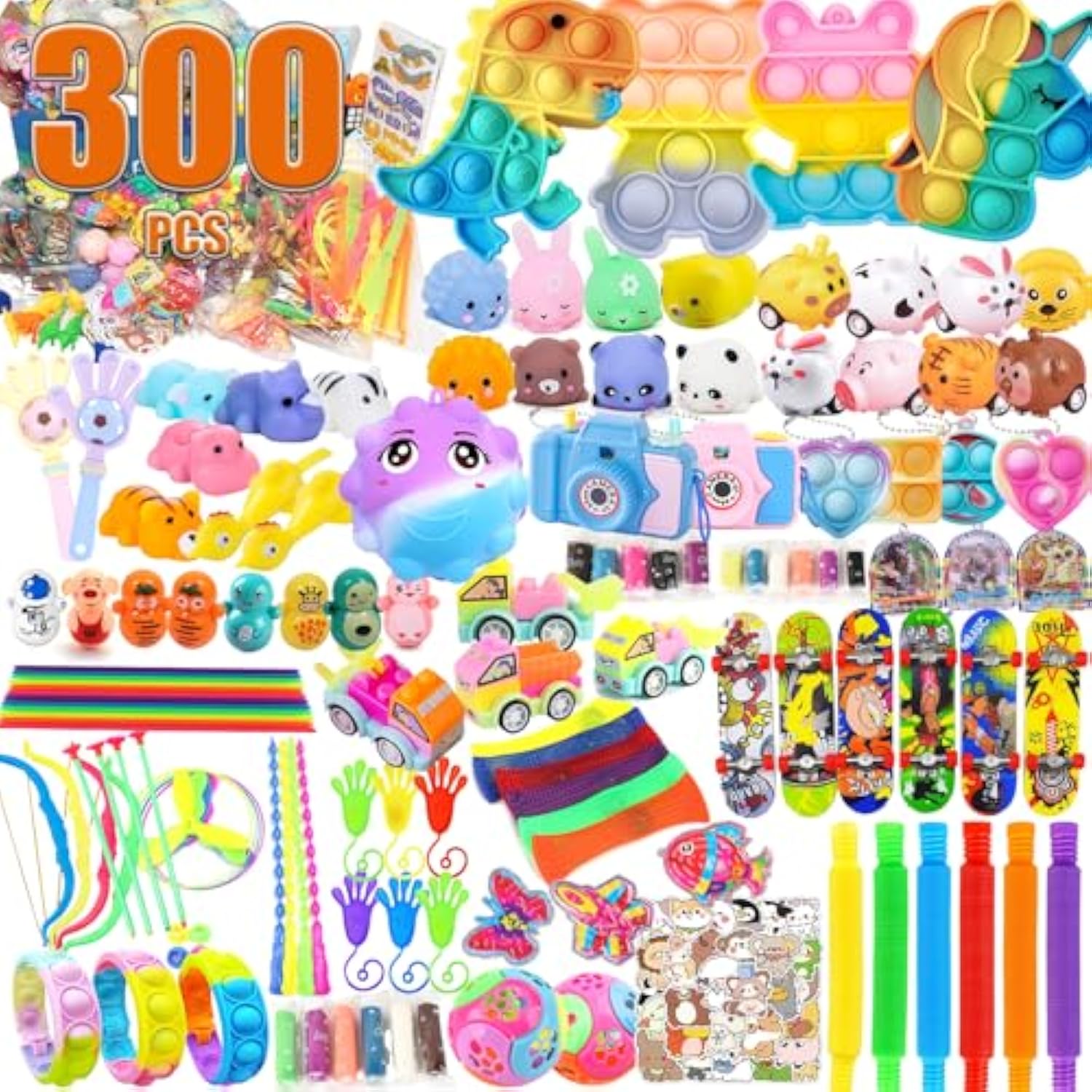 300Pcs Premium Party Favors For Kids 5-12, Assortment Toys Kids Prizes,Birthday Gift Bulk Toy, Goodie Bag Stuffers,Treasure Box Toys For Classroom Prizes Pinata Stuffers For Children
