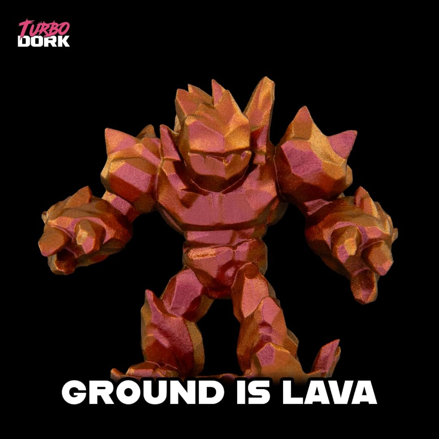 Ground Is Lava Turboshift Acrylic Paint 22Ml Bottle - Water-Based Non-Toxic Metallic Color Shifting Paint