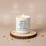 Funny Daughter In Law Gifts Candle 7Oz Daughter In Law Birthday Gifts,Wedding Gift, Christmas Gift For Daughter-In-Law, Sons Girlfriend, Future Dil, Lavender Scented Candle In Ceramic Jar