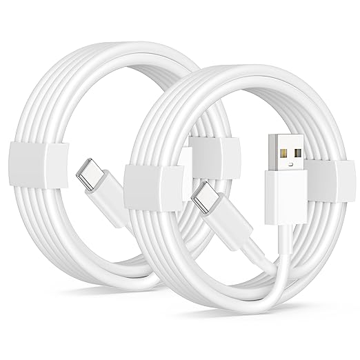 2 Pack 3FT USB A to USB C CarPlay Cable Fast Charging Cord for iPhone 17 16 Samsung Galaxy Pixel iPad