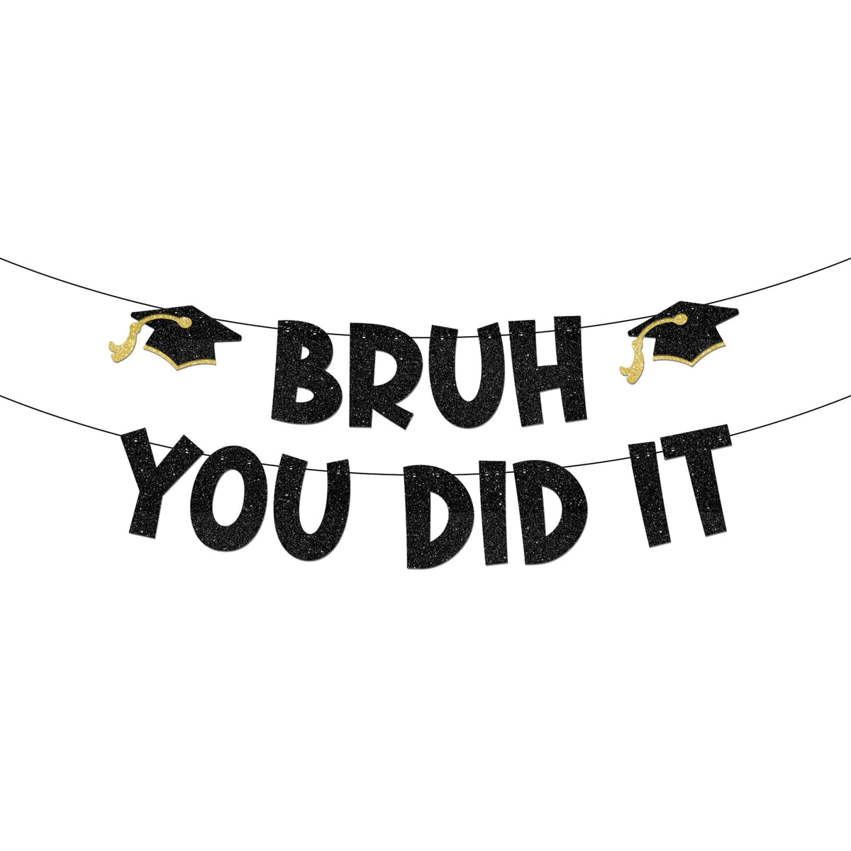 Bruh You Did It Graduation Banner, Funny Grad Party Decor Sign