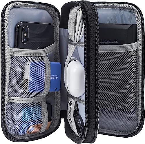 Electronics Accessories Organizer Pouch Bag, Travel Universal Organizer For Cable, Charger, Phone, Sd Card, Business Travel Gadget Bag