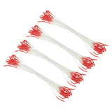 10Mm Double Heads Flower Stamen, 100 Pcs Artificial Flower Stamen Pistil Matt Pearl Floral Stamen For Diy Christmas Card Wedding Decoration, Red
