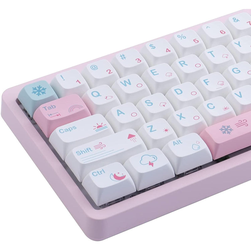 132 Keys Pbt Keycaps,Dye Sublimation Xda Profile Keycaps Customized Ansi Layou