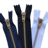 Jeans Metal Zipper (6 Zippers/Pack= Navy 2, Black 2, White 2) 4",5",6"