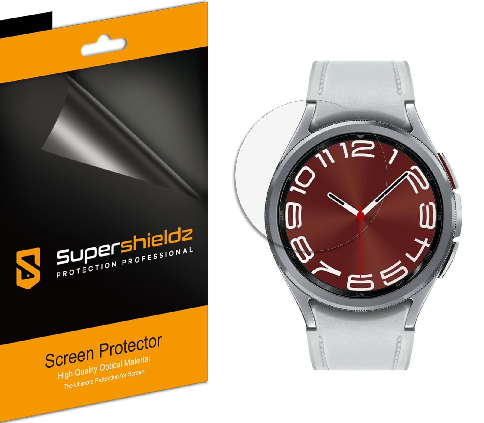 (3 Pack) Designed for  Galaxy Watch 6 Classic (47mm) Screen Protector, High Definition Clear Shield (PET)
