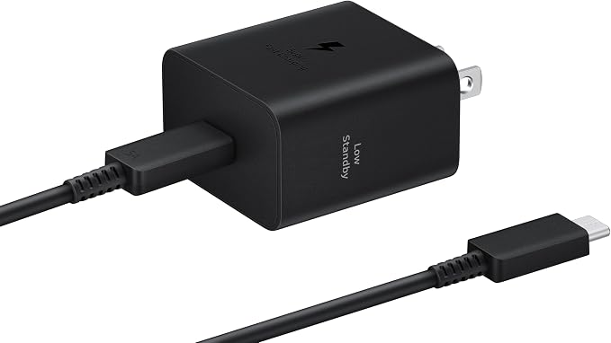 45W USB C Super Fast Wall Charger with USB C Cable for Samsung Galaxy Phones Tablets