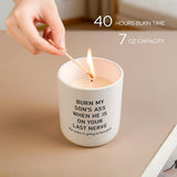Funny Daughter In Law Gifts Candle 7Oz Daughter In Law Birthday Gifts,Wedding Gift, Christmas Gift For Daughter-In-Law, Sons Girlfriend, Future Dil, Lavender Scented Candle In Ceramic Jar