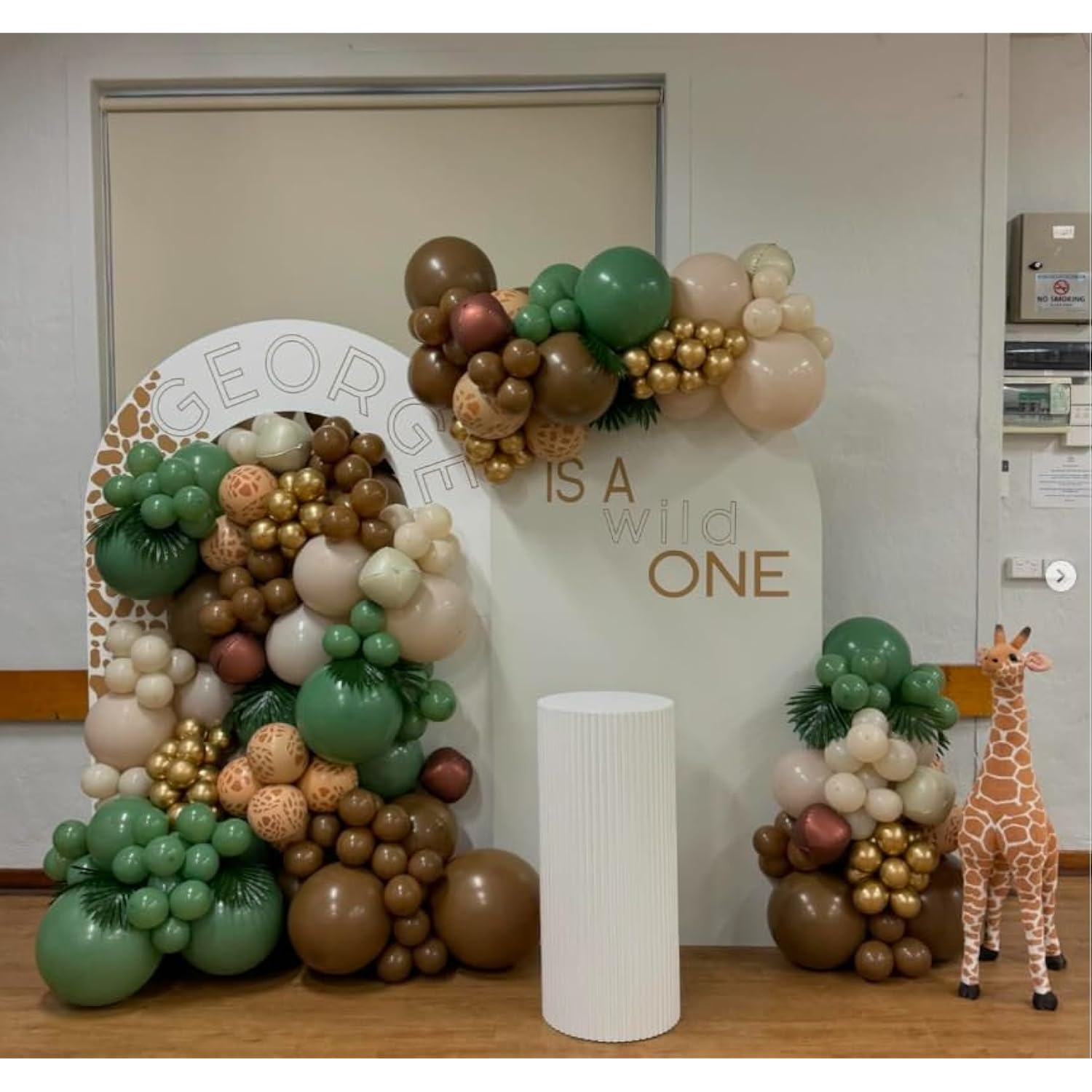 Sage Green Brown Gold Balloons 12 Inch Jungle Safari Baby Shower Woodland Party Decor