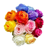 3 Inch Silk Rose Heads Fake Flowers With Cilps,Roses Artificial Flowers For Crafts,Fake Flowers Bulk,Artificial Flowers For Cake Decoration Wedding Party Birthday Wreath Hairpin Diy (14, Multicolour)
