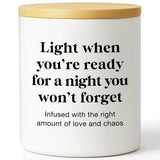 Gifts For Him Her Boyfriend Girlfriend Valentine’S Day Candle –Sexy Playful Gift For Boyfriend, Girlfriend Or Partner Love Chaos Scented Candle For Anniversary Birthday Couples Date Night Gift