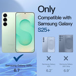 2-Pack Privacy Screen Protector for Samsung S25 Plus 5G, Anti-Spy, Tempered Glass, Fingerprint ID