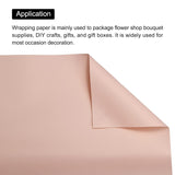 20 Pcs Flower Wrapping Paper 22.8X22.8 Inch Waterproof Florists Wrapping Paper For Florist Bouquet Supplies, Diy Crafts, Gift/Gift Box Packaging Light Red