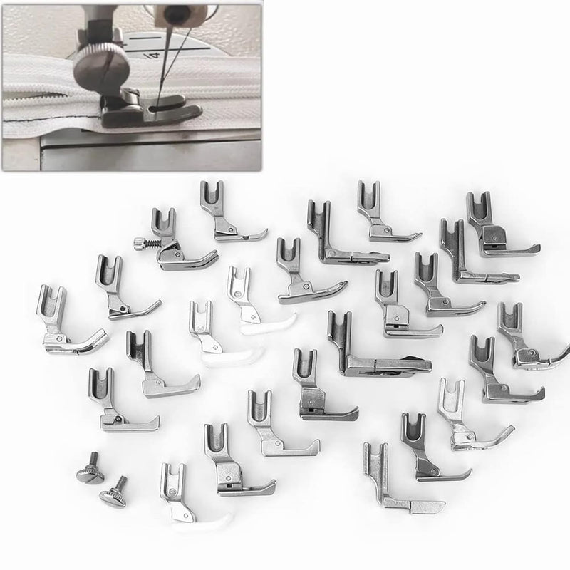 25Pcs Presser Feet Set Sewing Machine Walking Foot Industrial Presser Foot Com