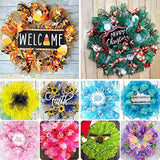 Deco Mesh 5.9 Inch X 30 Feet Deco Poly Mesh Ribbon With Metallic Foil