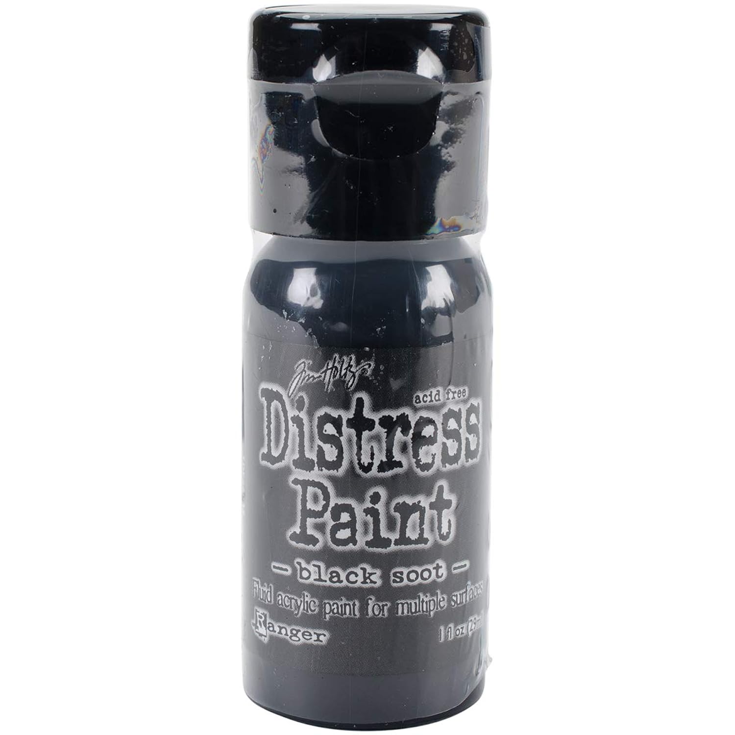 Ranger TDF52937 Distress Paint Flip Top 1oz-Black Soot