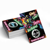 50 Pack Race On Over Scratch Off Cards, Retro Racing Scratch Game For Birthday Game, Motorcycle Birthday Party Decorations, Funny Raffle Ticket Lottery Game For Rev Your Engines Party Gathering