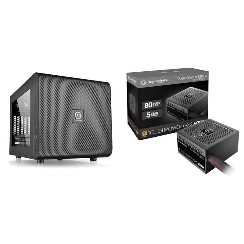 Thermaltake Core V21 SPCC Micro ATX, Mini ITX Cube Gaming Computer Case Chassi