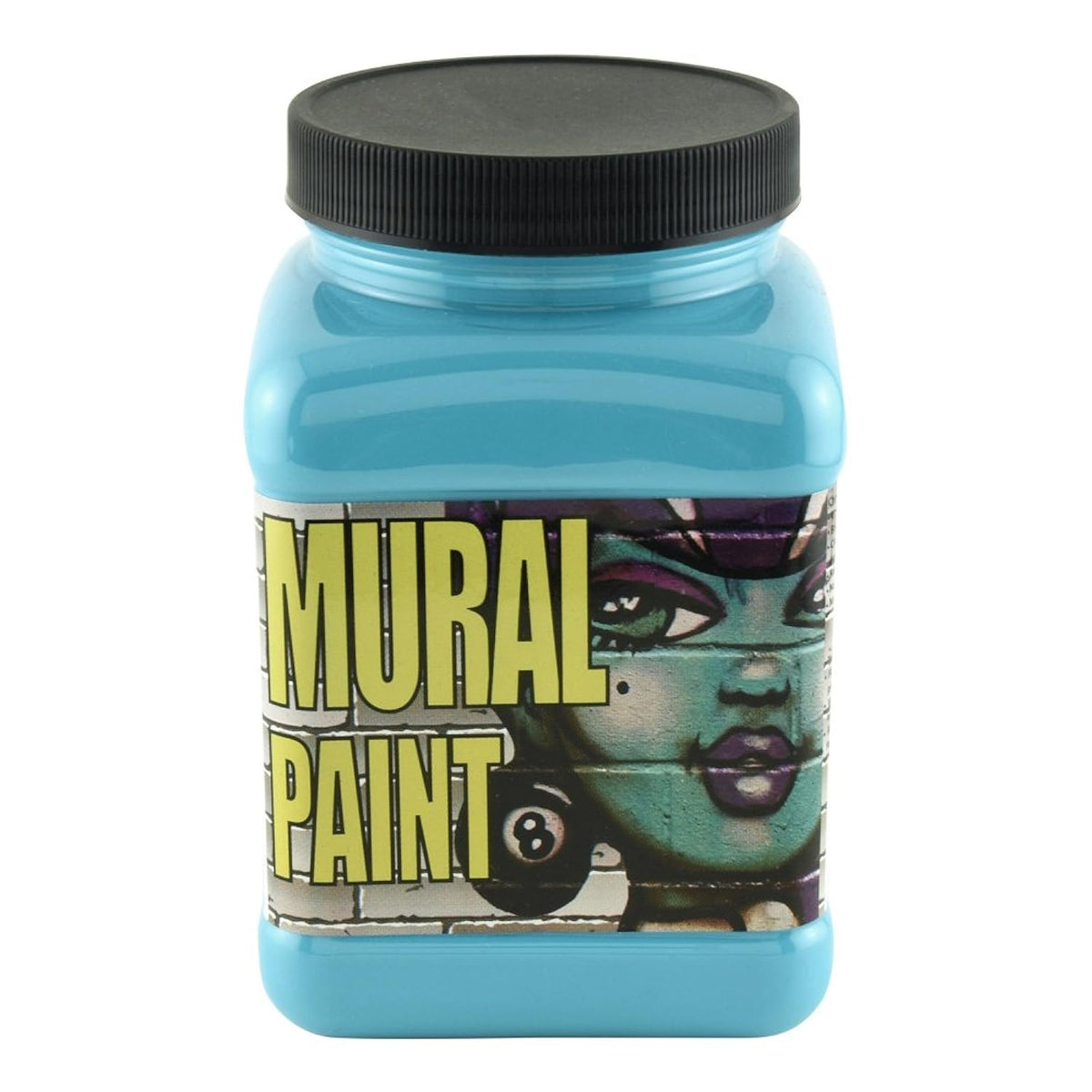 Chroma Acrylic Mural Paint for Interior and Exterior Murals - Lightfast, Mixable, Hard-Wearing Vibrant Pigment, 16 Oz Calypso (2472)