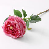 Real Touch Austin Roses 4 Pcs Artificial Flowers Rose Red Fake Silk Flowers For Home Decor Flower Arrangement Wedding Party Decoration