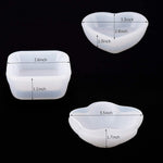 3 Pieces Dish Resin Molds, Silicone Jewelry Tray Molds, Storage Container Epoxy Resin Casting Molds For Jewelry Ring Holders, Soap Dish, Candle Holder, 3 Styles(Flower & Heart & Square)