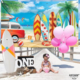 , Xtralarge Beach Backdrop For Parties - 72X44 Inch | Beach Party Decorations, Summer Banner, Summer Party Decorations | Surfboard Backdrop, Surf Board Decoration | Hawaiian Luau Decoration