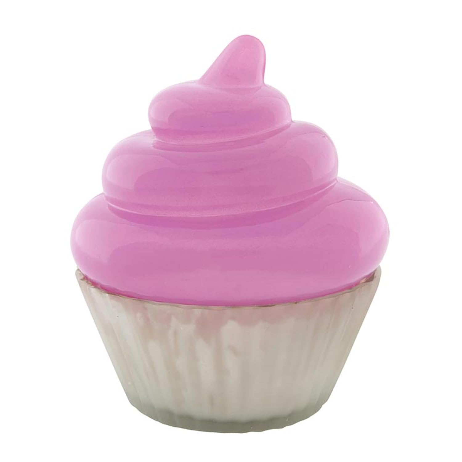 Scented Candles Handmade Pink Cupcake-Shaped Glass Candle, 4" Dia X 4.75" H, Cookies
