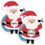 Scratch Off Game - 40 Funny Christmas Cards With Santa Shape For Adults, Xmas Holiday Party Activity