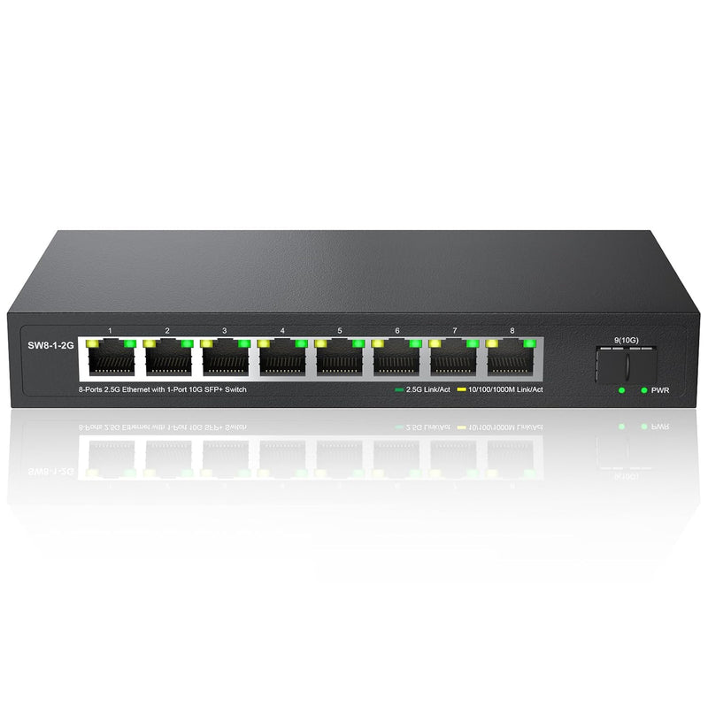 8 Port 2.5G Ethernet Switch Unmanaged Network Switch With 8 X 2.5 Gigabit | 1