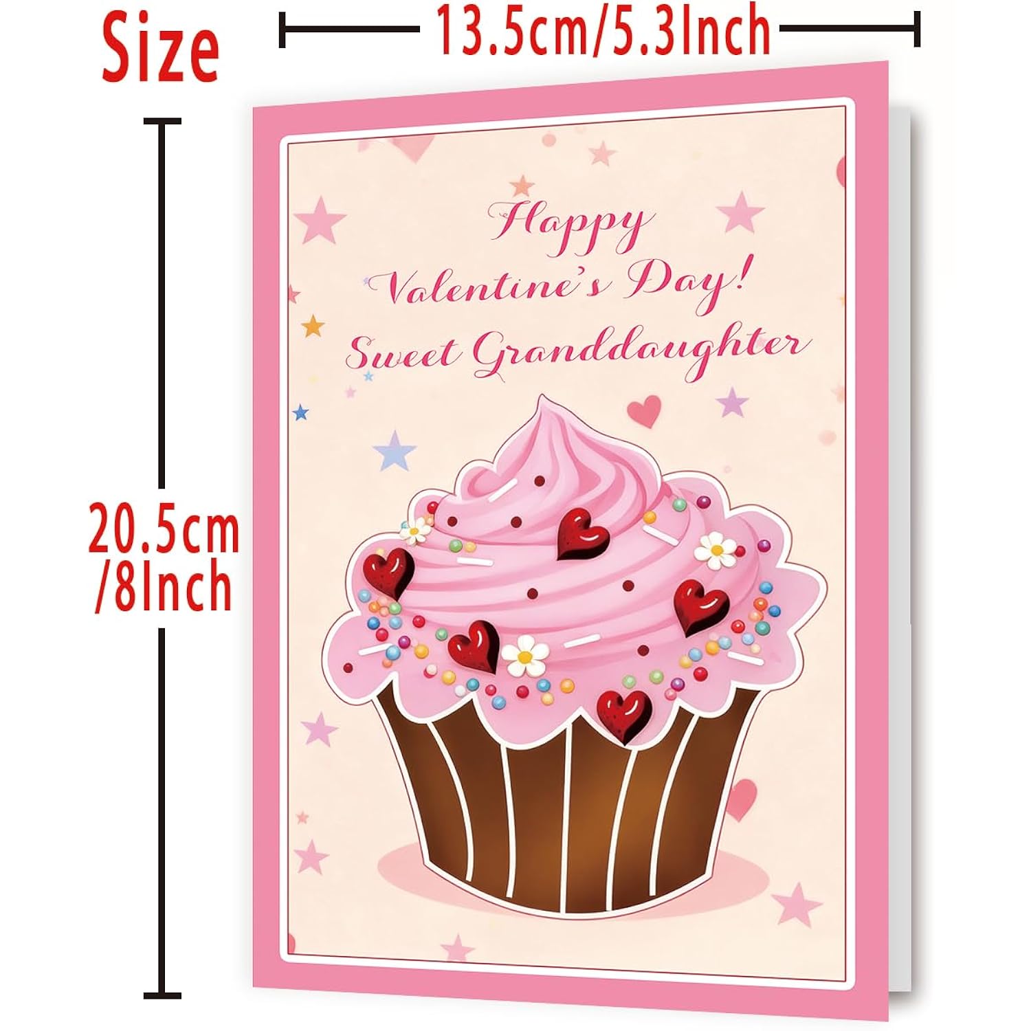 Cute Cake Valentine’S Day Card Gifts For Granddaughter?Sweet Valentines Day Gifts For Her Girl Kids From Grandma Grandpa Grandparents