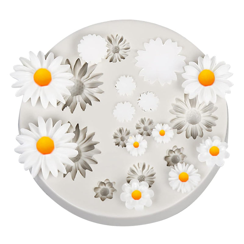 1Pcs Flower Polymer Clay Molds Miniature Silicone Daisy Polymer Clay Molds For