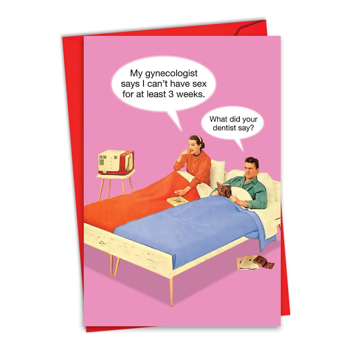 , Valentines Card For Adults - Funny Valentine'S Gift, Humor Card With Envelope - Dentist Say 9875