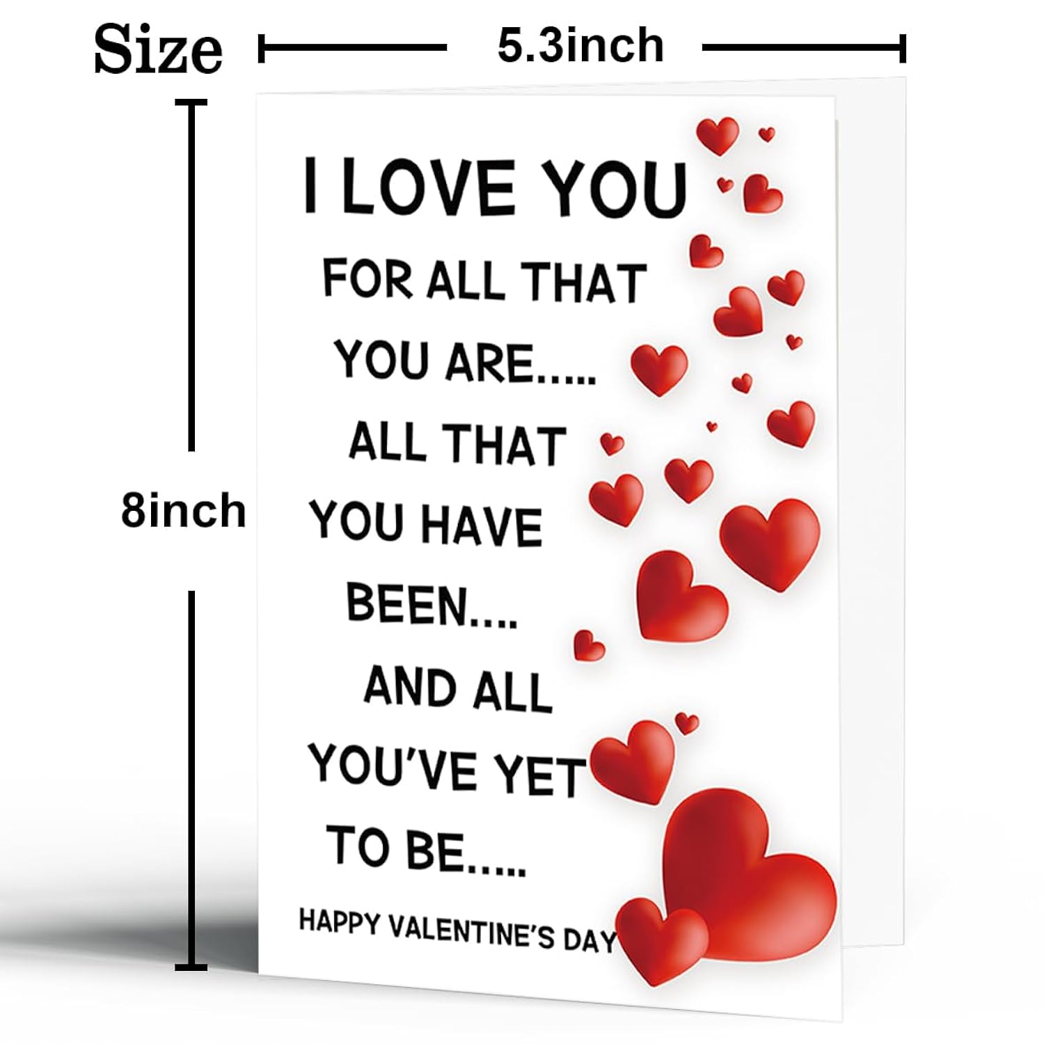 Valentines Day Card For Him Her, Romantic Valentines Day Card For Husband Wife, Valentine'S Day Gift For Boyfriend Girlfriend