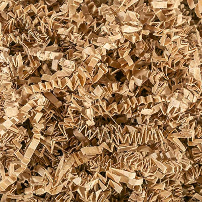- 2 Lb - Kraft - Crinkle Cut Paper Shred Filler Great For Gift Wrapping, Basket Filling, Birthdays, Weddings, Anniversaries