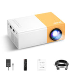 Mini LED Projector, Portable for Kids, Cartoons, Outdoor Movies, Wired Mirroring