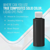 Opaque Resin Pigment – Concentrated Liquid Dye (Black, 4 Oz) | For Polyester, Epoxy, Gelcoat, Fiberglass, Jewelry, Boat & Auto Repair, Art & Crafts