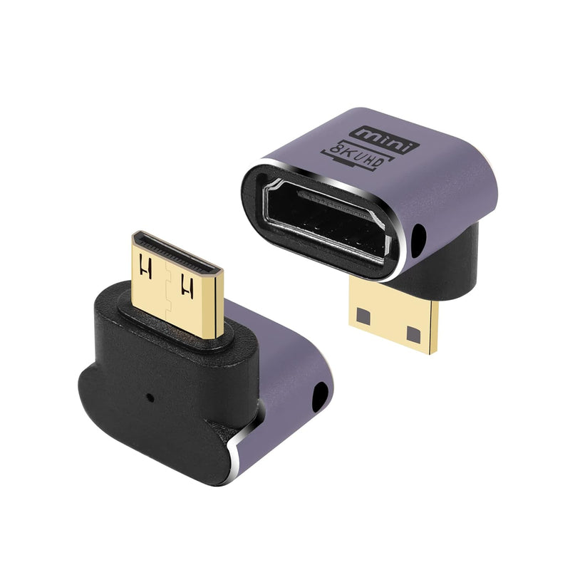 8K Mini Hdmi To Standard Hdmi Adapter 2.1 Version Mini Hdmi Male To Down Angle