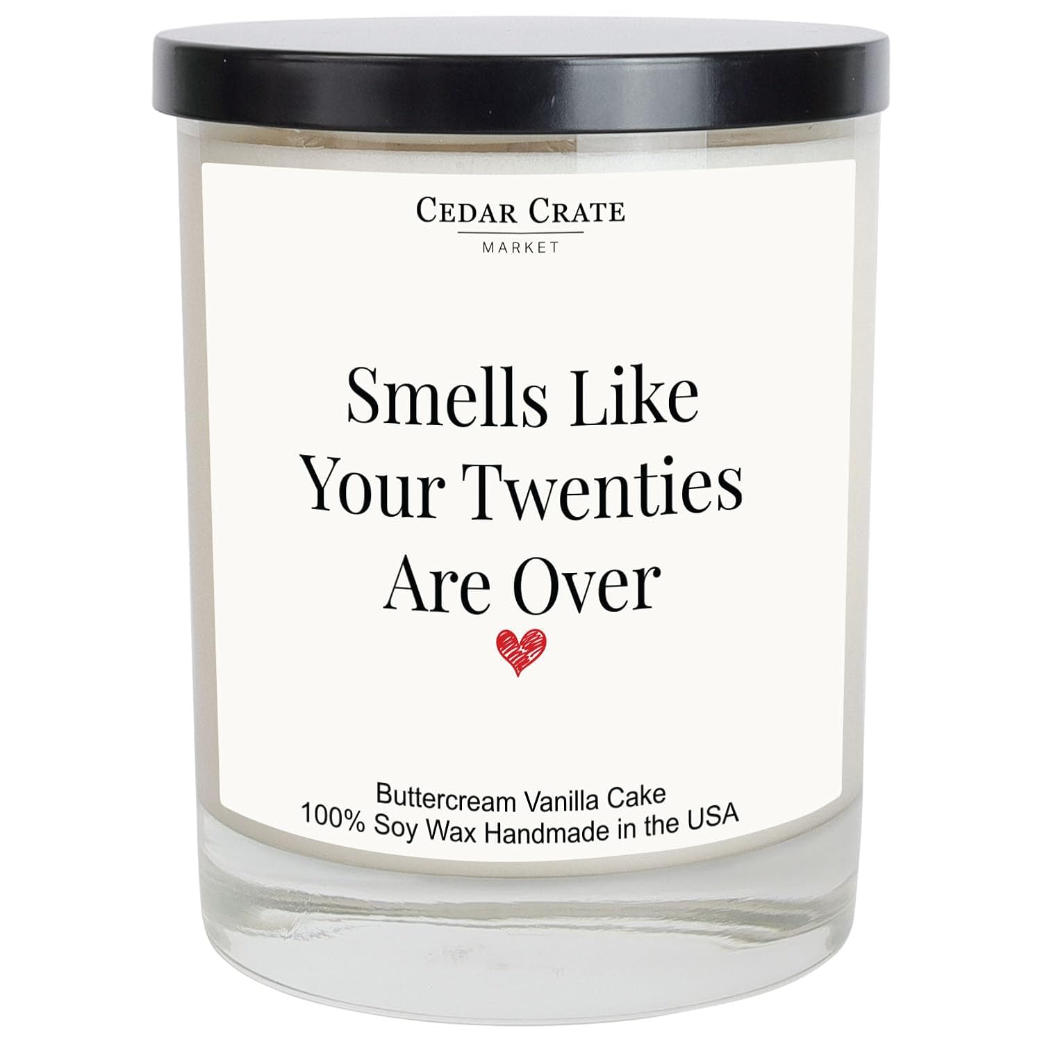 30Th Birthday Gifts For Her - Best Ideas, Buttercream Vanilla Scented, 100% Soy Candle For Women, Friends, Wife, Sister, Mom, Grandma, Handmade Aromatherapy Candles Decoration
