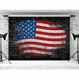 7x5ft Patriotic Backdrop 4th of July Independence Day Balloons Veterans Background Festival American Flags Freedom Memorial National Presidents Day Party Decor Supplies Photobooth Props 272