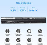 M5Y1K 14.8V 40Wh Replacement Laptop Battery for Dell Inspiron 14 15 17 3000 and 5000 Series