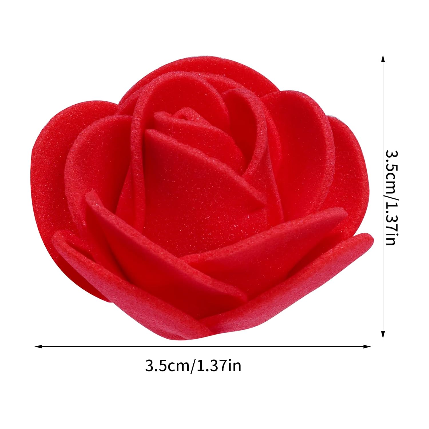 200Pcs Mini Artificial Rose Artificial Fake Rose Head Foam Artificial Rose For Diy Crafts Wedding Party Valentine'S Day Festival Home Decoration (Red, 200)