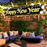 Happy New Year 2026 Banner 120x20in Yard Sign Party Decorations