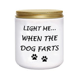 Funny Gifts For Women Unique Dog Mom Dog Lovers Christmas Birthday Gifts For Her Sister Best Friend Girlfriend Wife Stocking Stuffers Light Me When Farts Lavender Scented Soy Candles