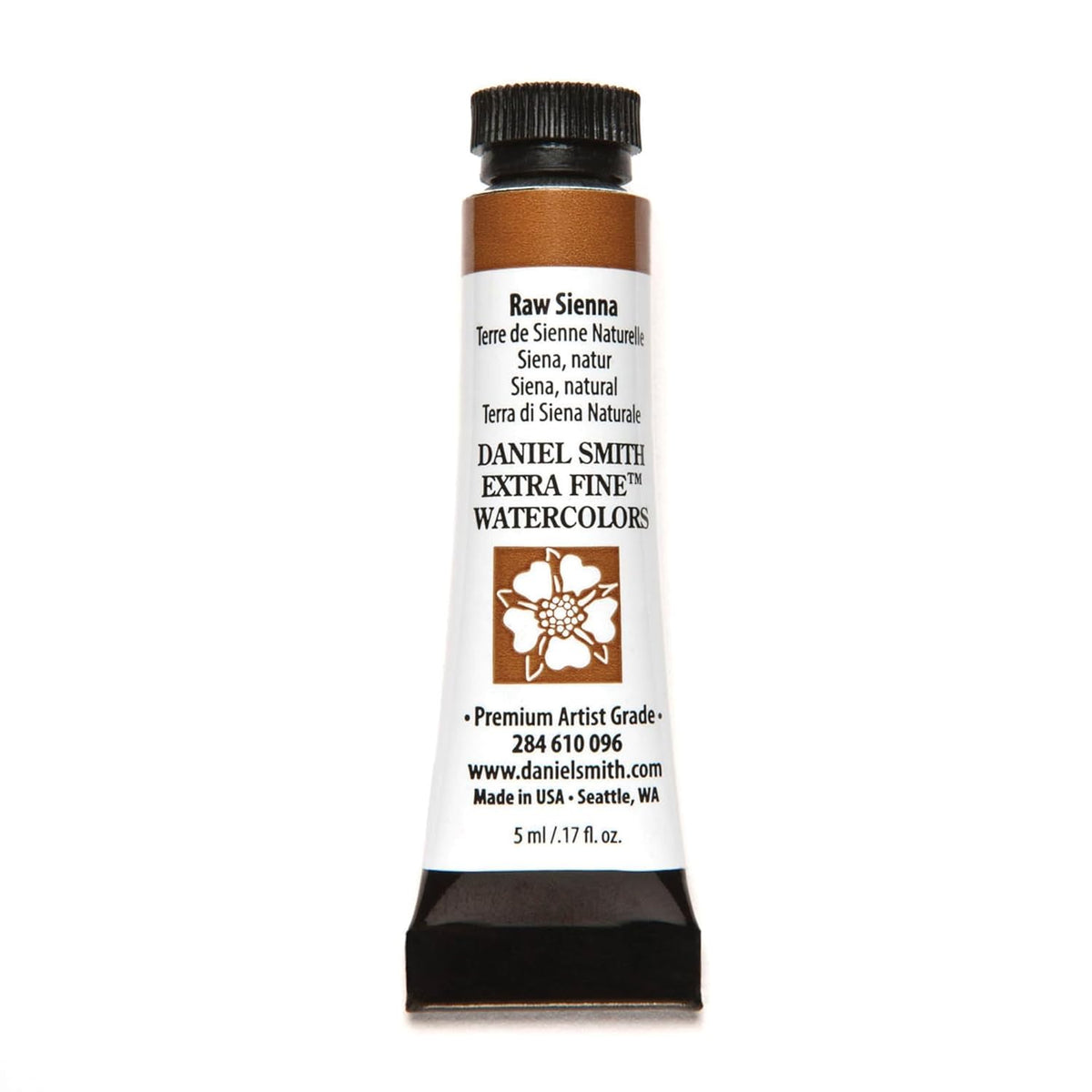 Daniel Smith Extra Fine Watercolor Paint, 5ml Tube, Raw Sienna, 284610096